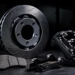 Ventilated rotors, friction materials and hydraulic brake components