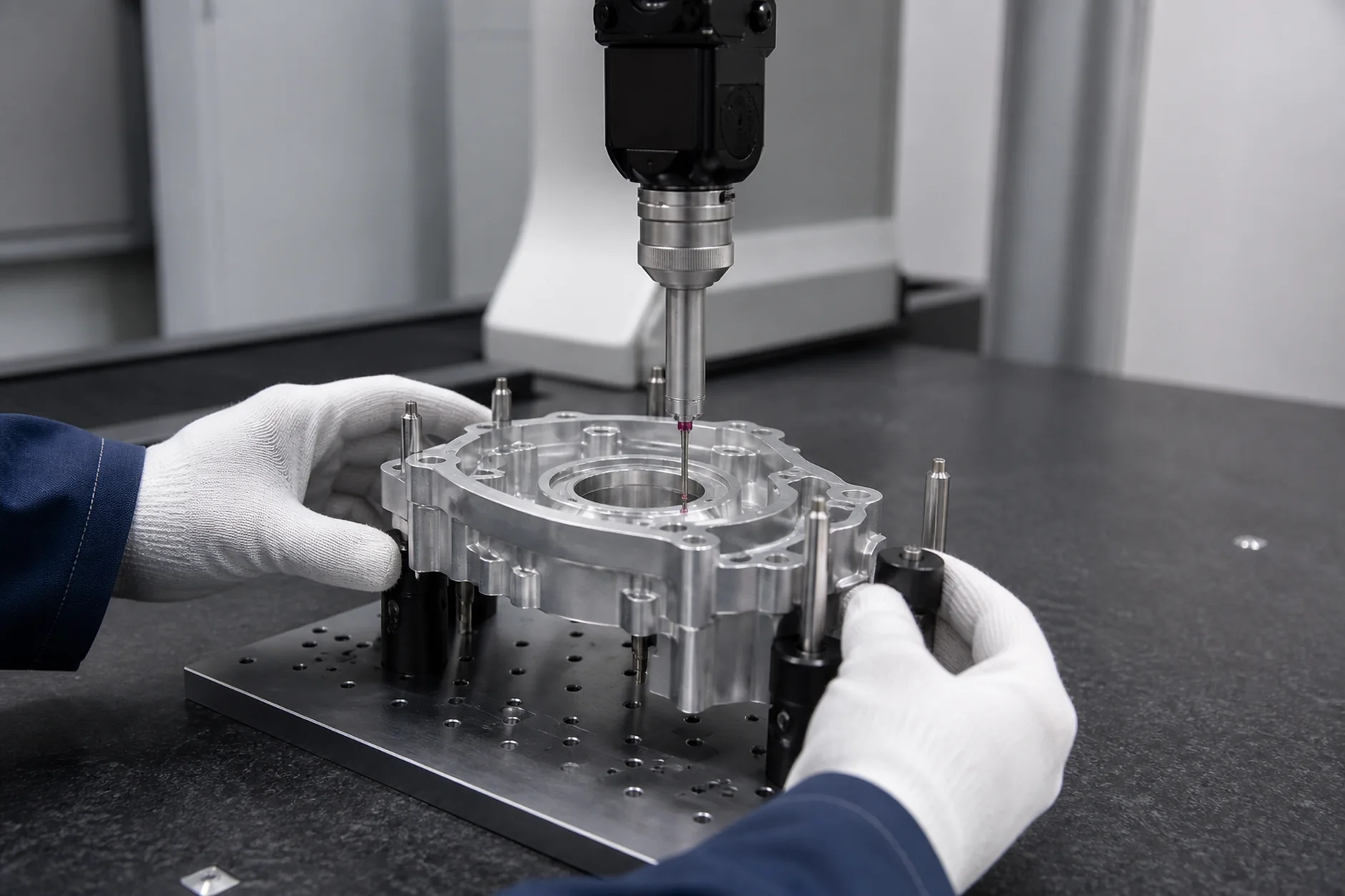 CMM verification and documented quality control for production parts