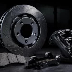 Ventilated rotors, friction materials and hydraulic brake components