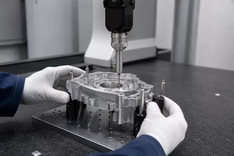 CMM verification and documented quality control for production parts